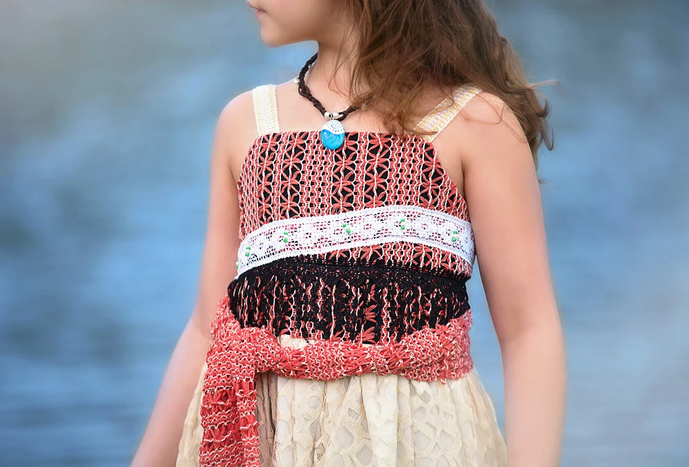 HAWAIIAN PRINCESS DRESS & NECKLACE SET - Image 2