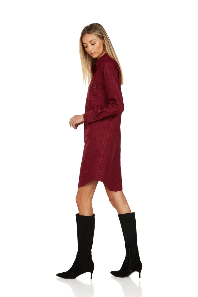 TINLEY BUTTON FRONT SHIRT DRESS - Image 2