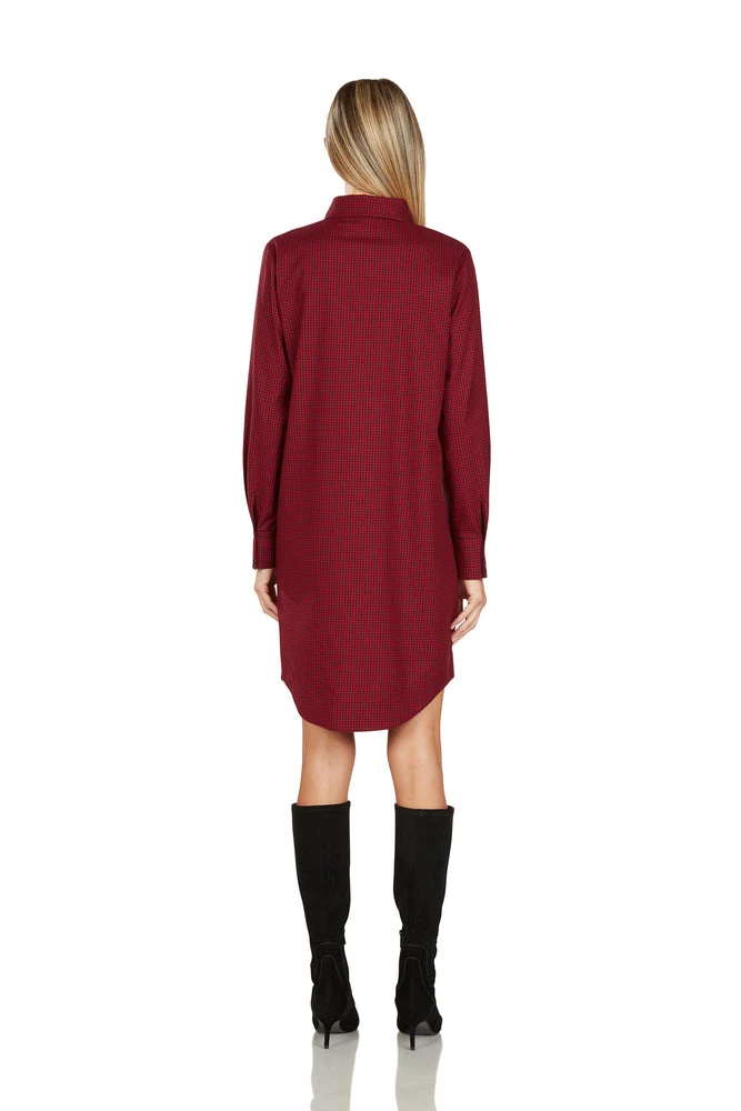 TINLEY BUTTON FRONT SHIRT DRESS - Image 4