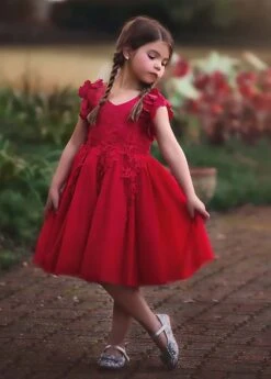 BIANCA DRESS CRIMSON