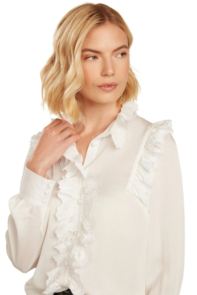 CASSANDRA BLOUSE WINTER WHITE - Image 2