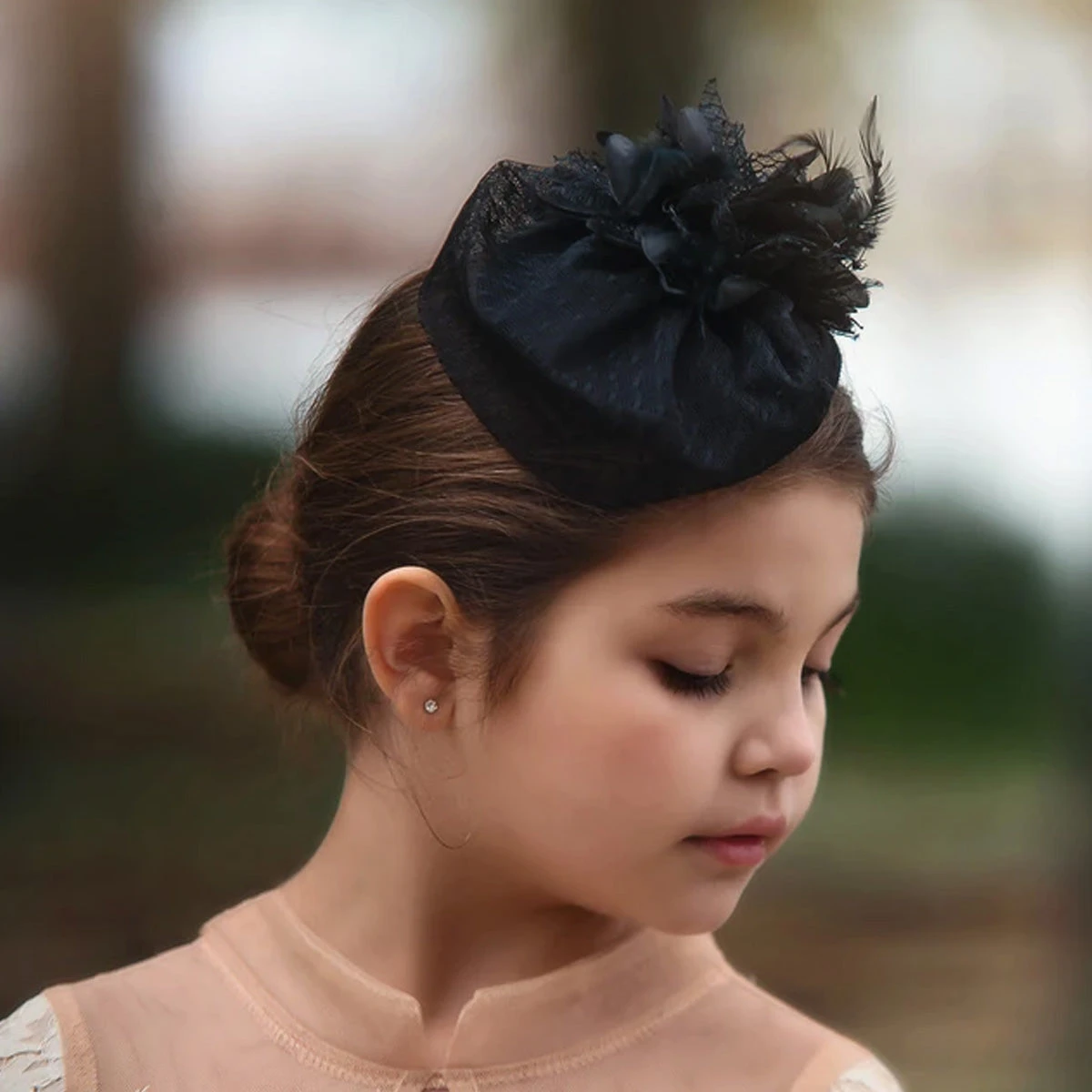 BLACK PILLBOX HAT - Image 4