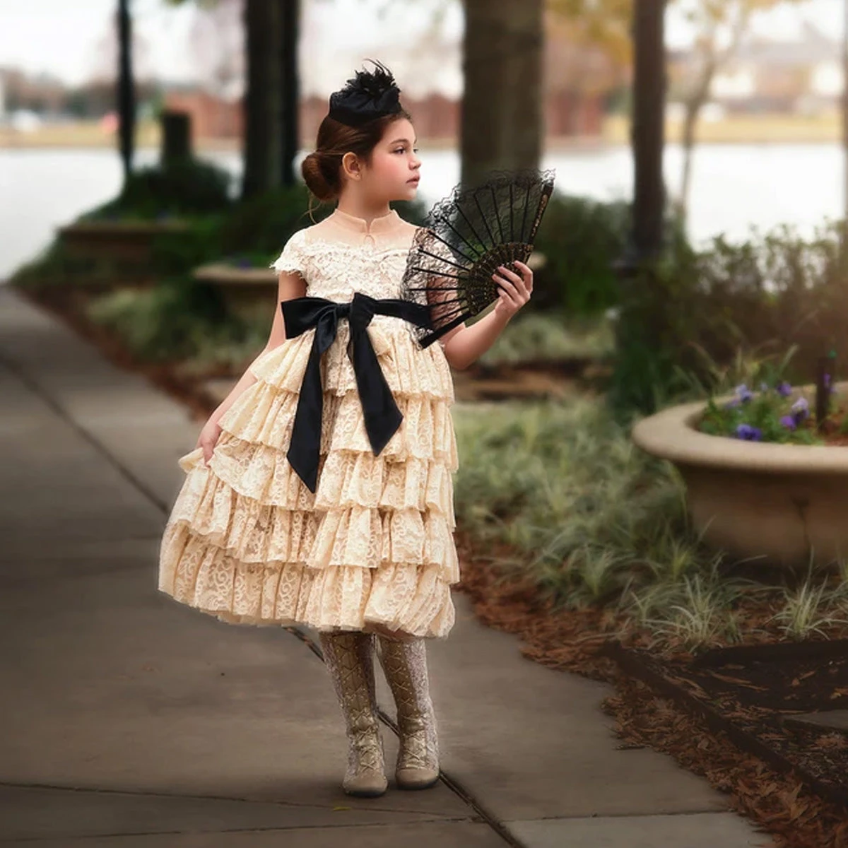 BLACK PILLBOX HAT - Image 5