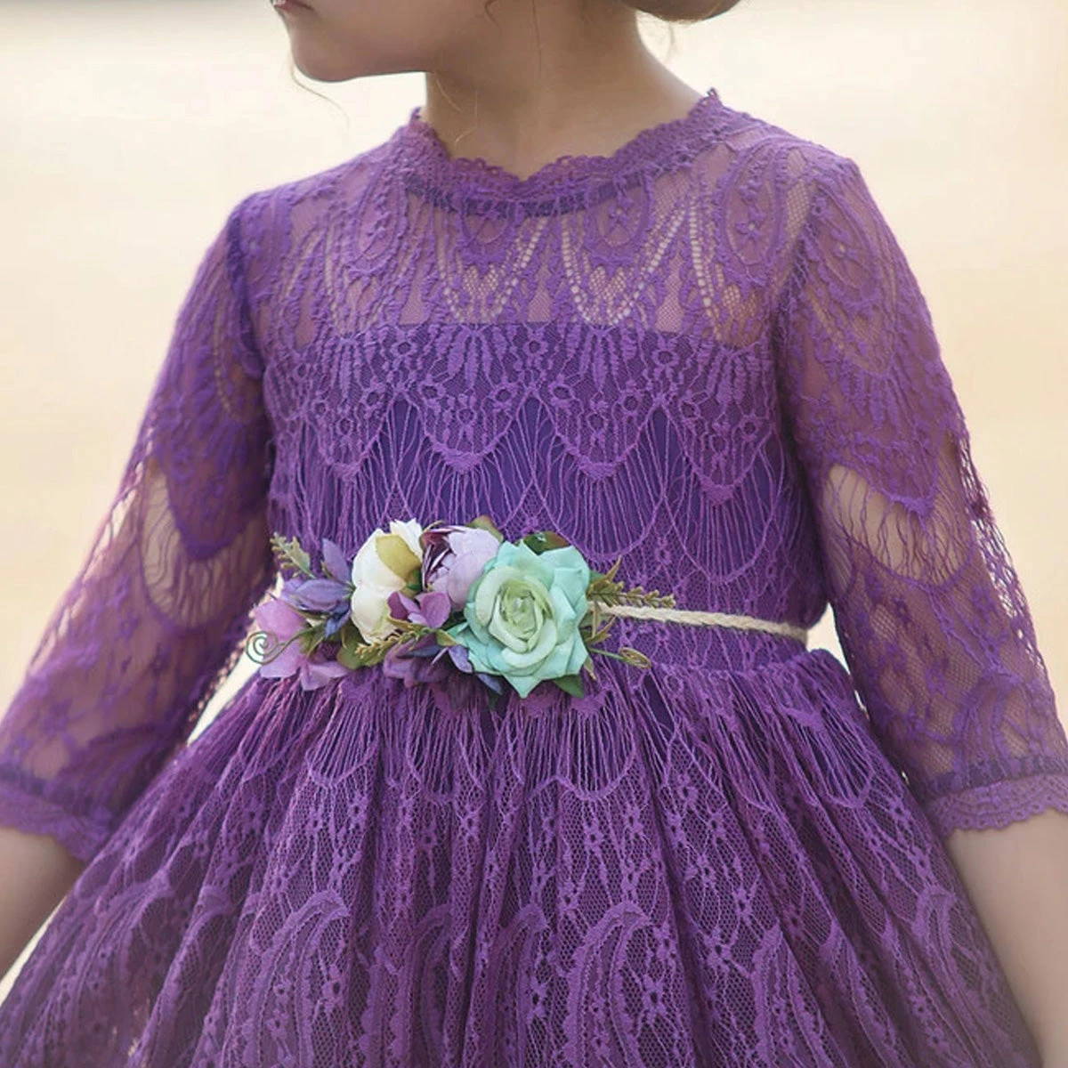 BELLA RAFAELA DRESS & BELT SET HYACINTH - Image 4