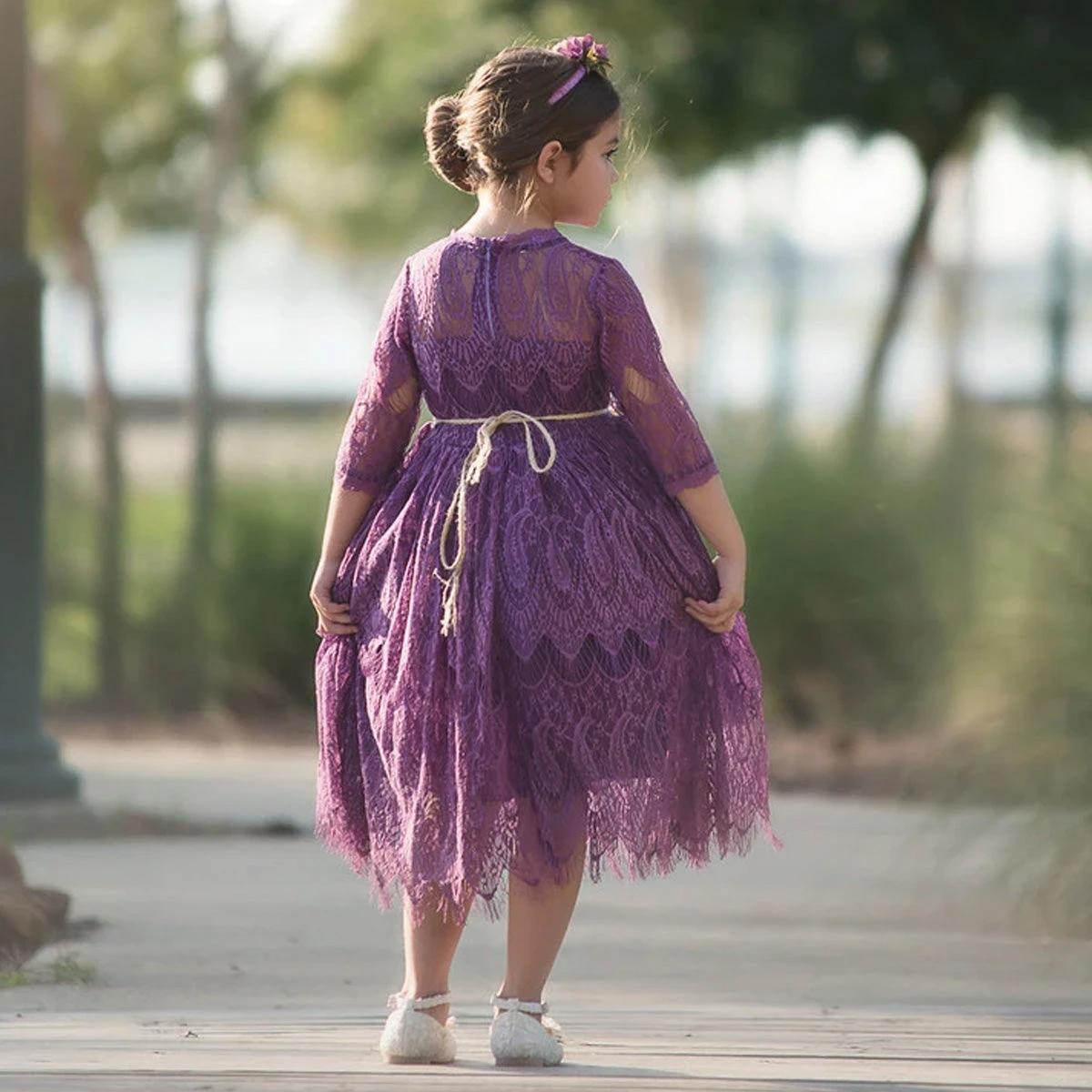 BELLA RAFAELA DRESS & BELT SET HYACINTH - Image 5