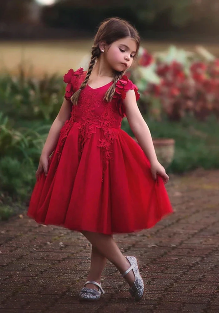 BIANCA DRESS CRIMSON - Image 2