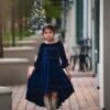 LILY DRESS NAVY VELVET