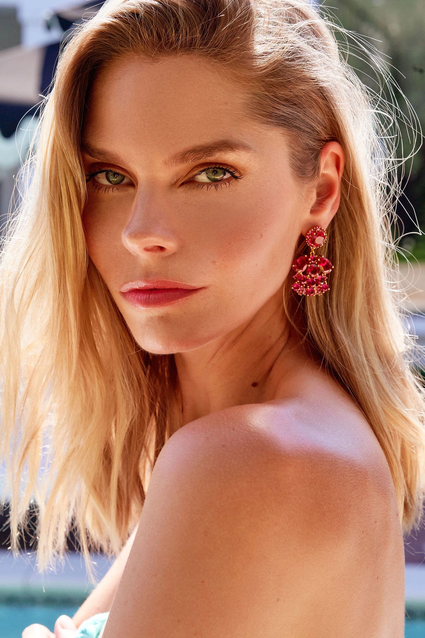 MARSEILLE EARRINGS FUCHSIA - Image 3