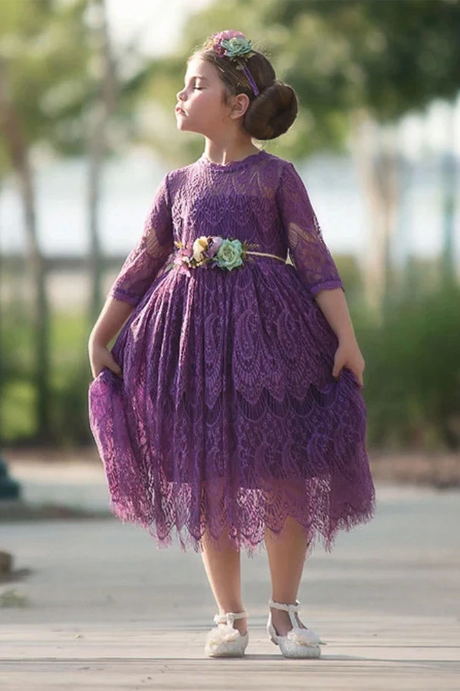 BELLA RAFAELA DRESS & BELT SET HYACINTH - Image 2