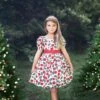 ARIELLE DRESS RED ROSE FLORAL