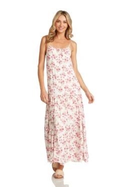 ALEXA MAXI DRESS PINK FLORAL