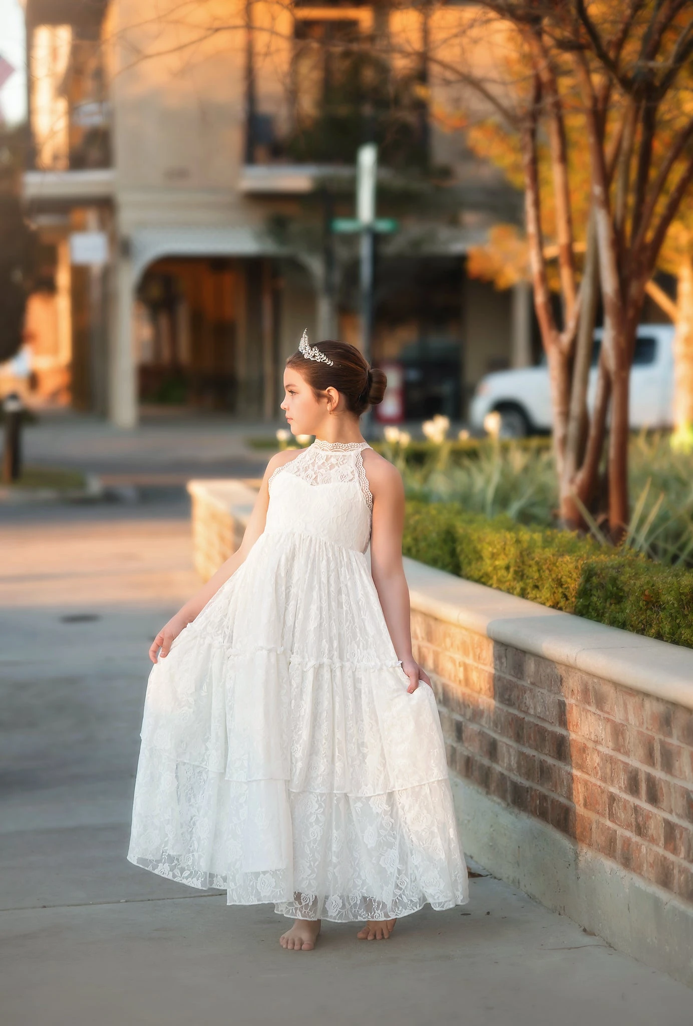 DOMINIQUE MAXI DRESS WHITE - Image 5