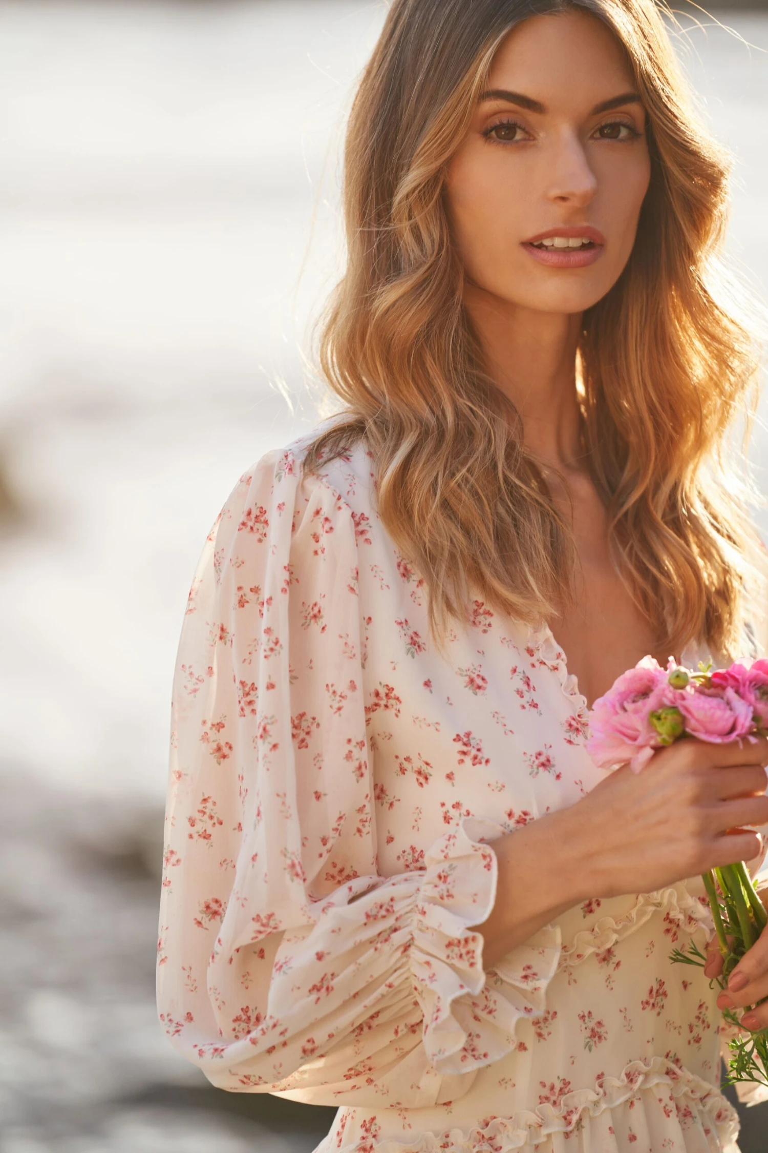 GRACE MINI DRESS PINK FLORAL - Image 12