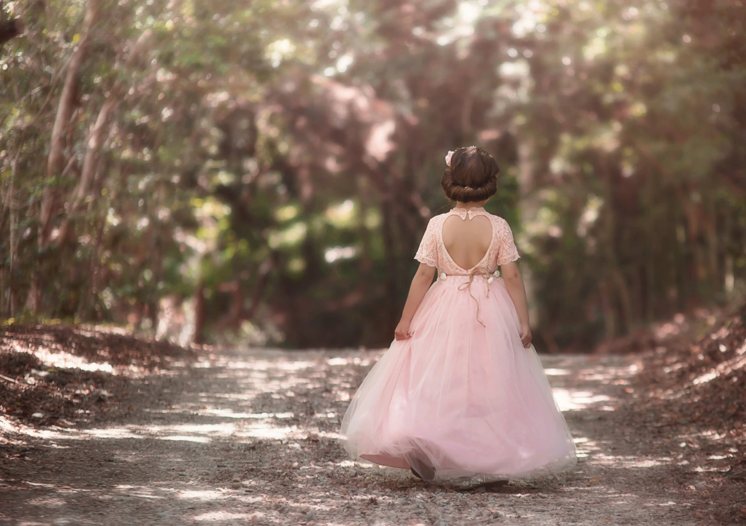 GRACIE GOWN & BELT SET PINK - Image 2