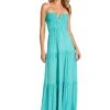 LUCILLE MAXI DRESS TURQUOISE