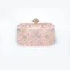 EDDAH JEWELED CLUTCH PINK