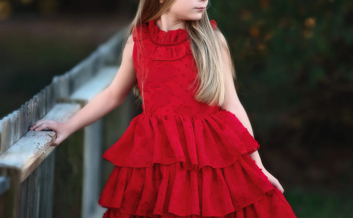 JOELLE DRESS CRIMSON - Image 2