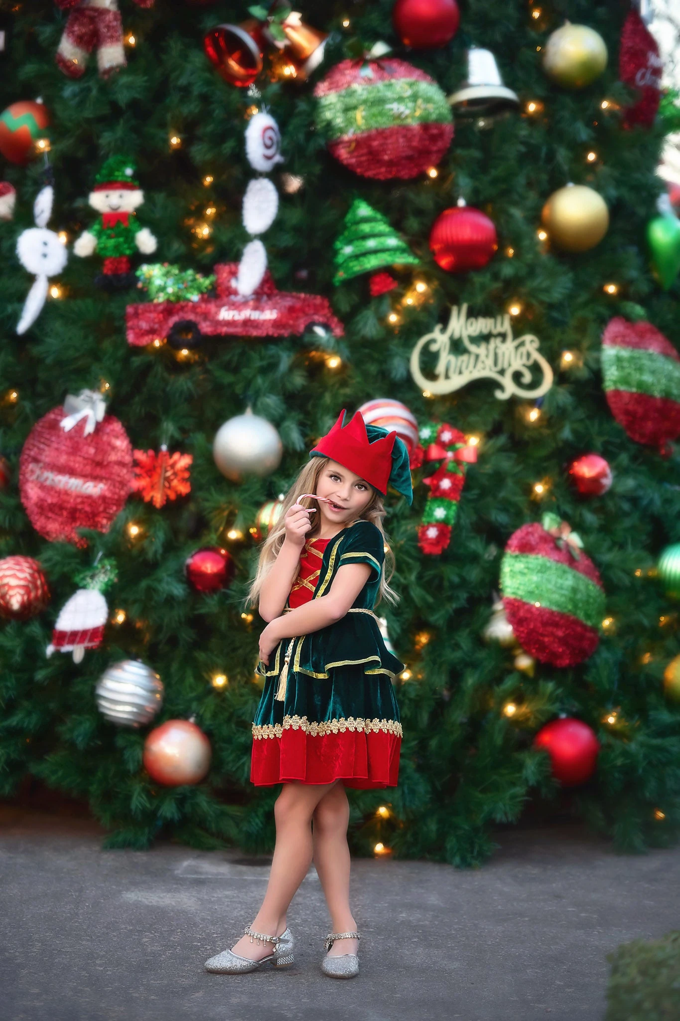 JANIE THE ELF DRESS & HAT SET - Image 3