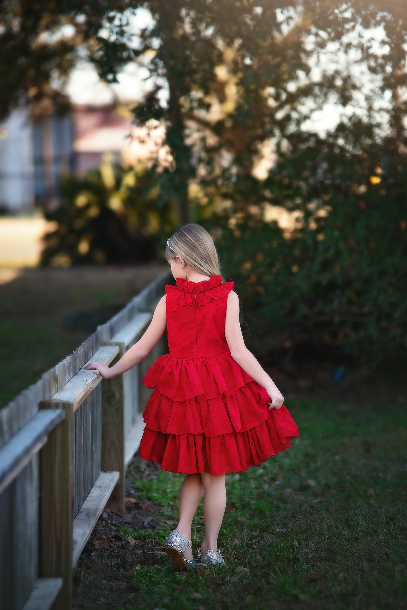 JOELLE DRESS CRIMSON - Image 3