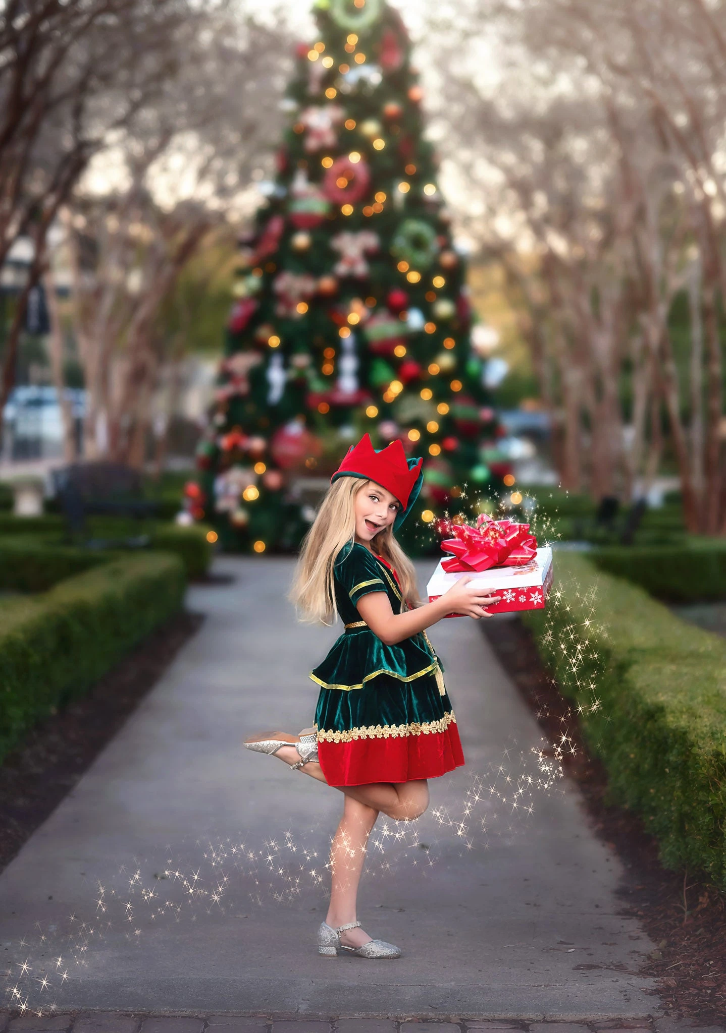 JANIE THE ELF DRESS & HAT SET - Image 2