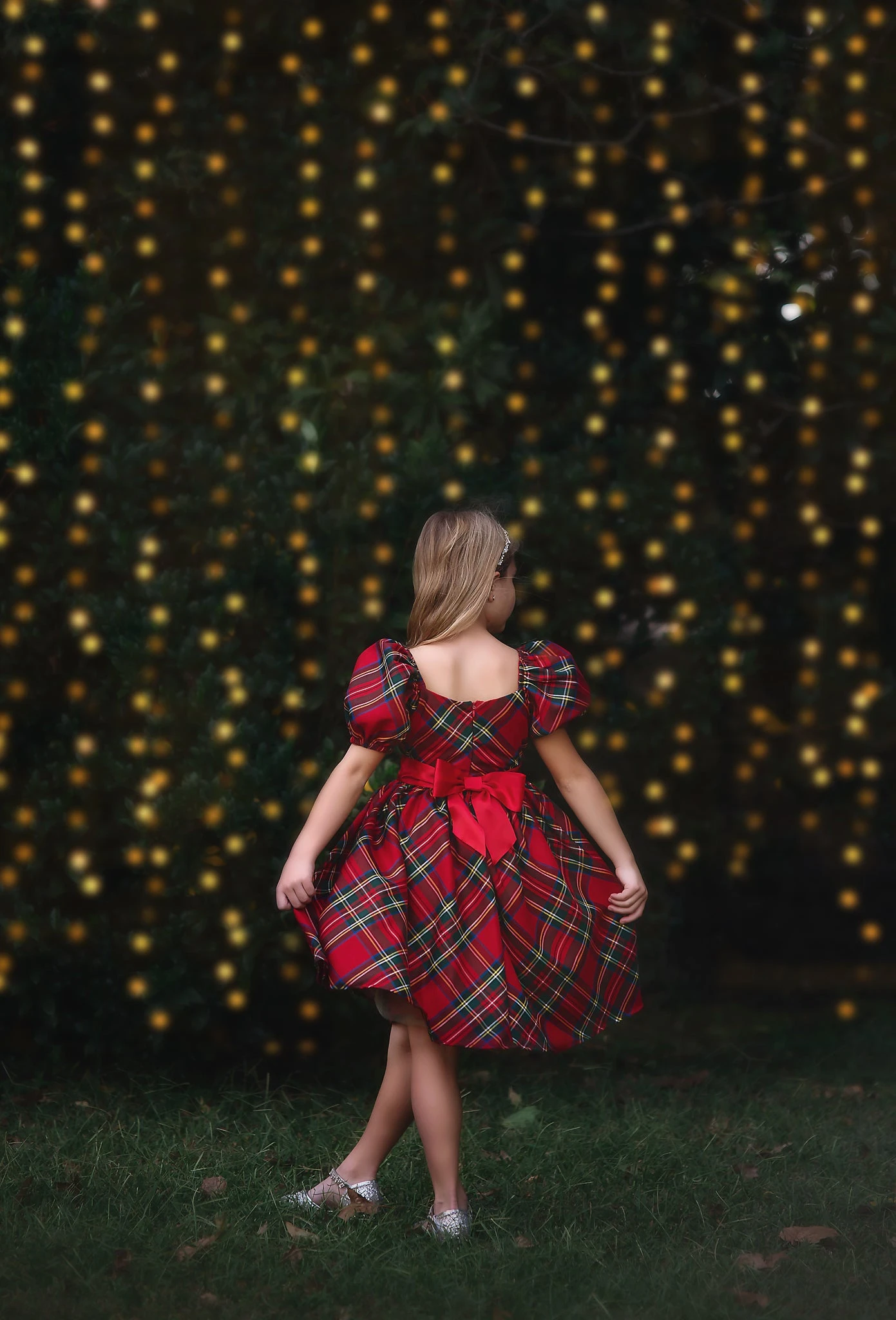 ARIELLE DRESS STEWART TARTAN - Image 4