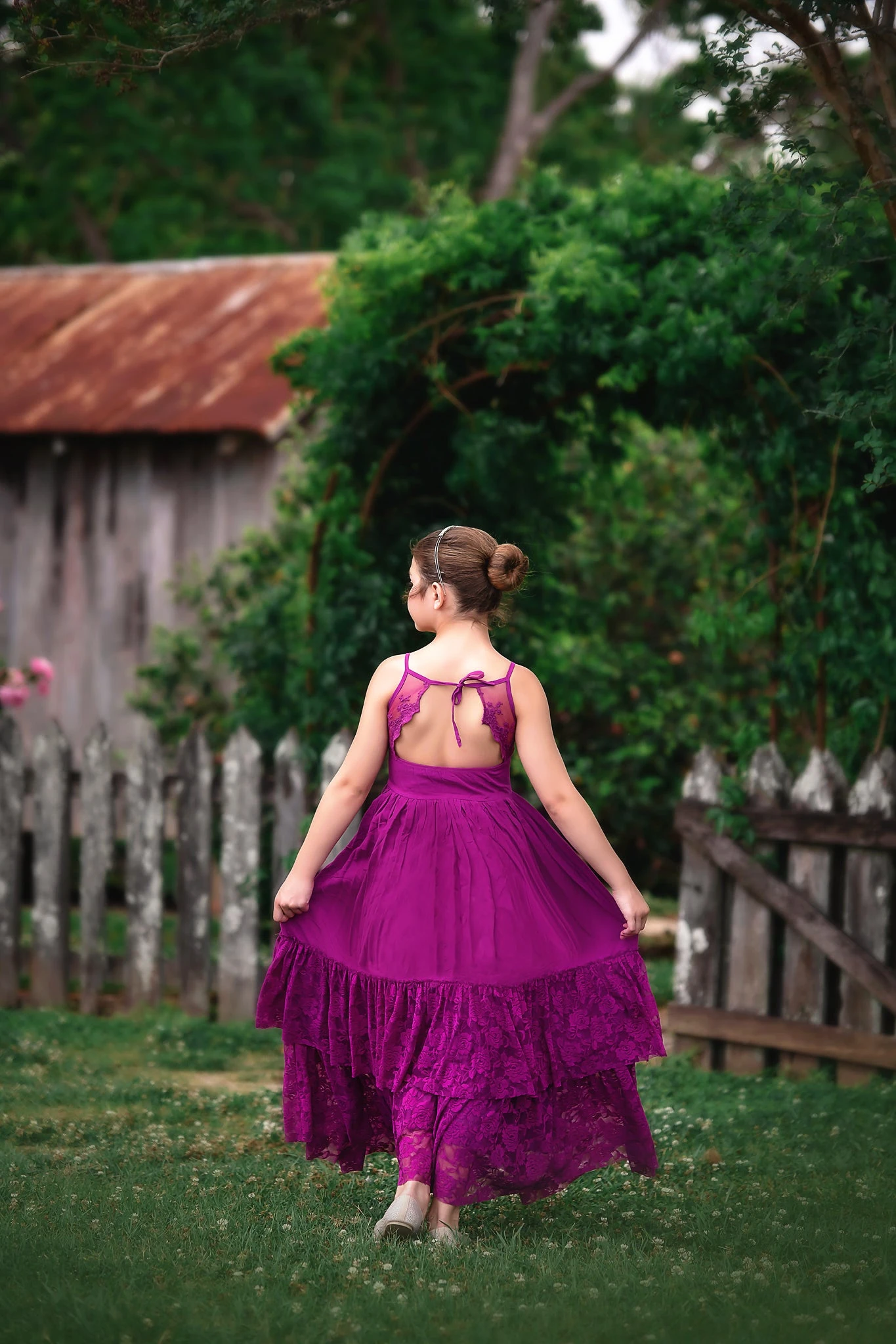 ALEXANDRA MAXI DRESS BERRY - Image 4