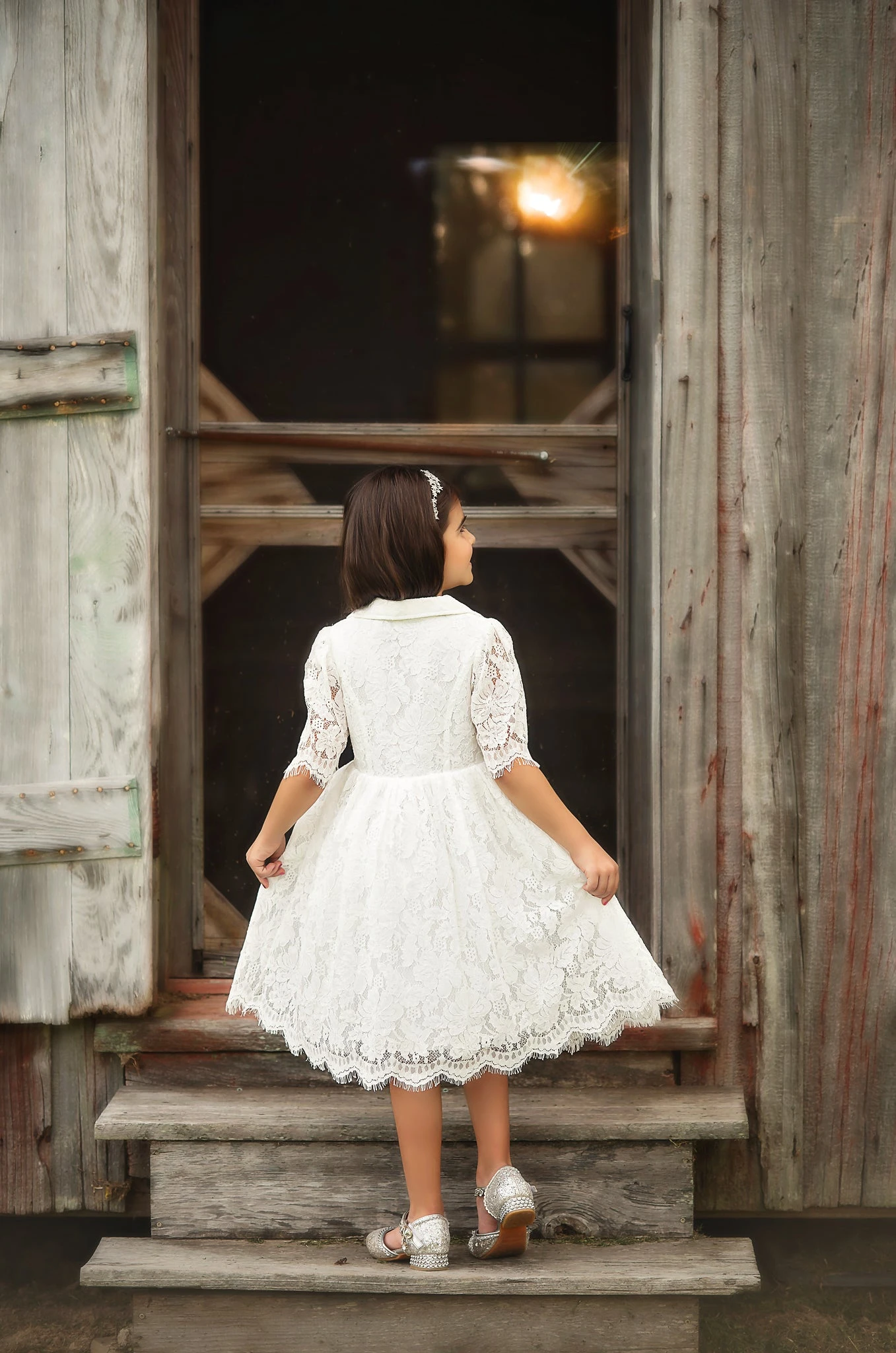 COLLETTE DRESS WHITE - Image 3